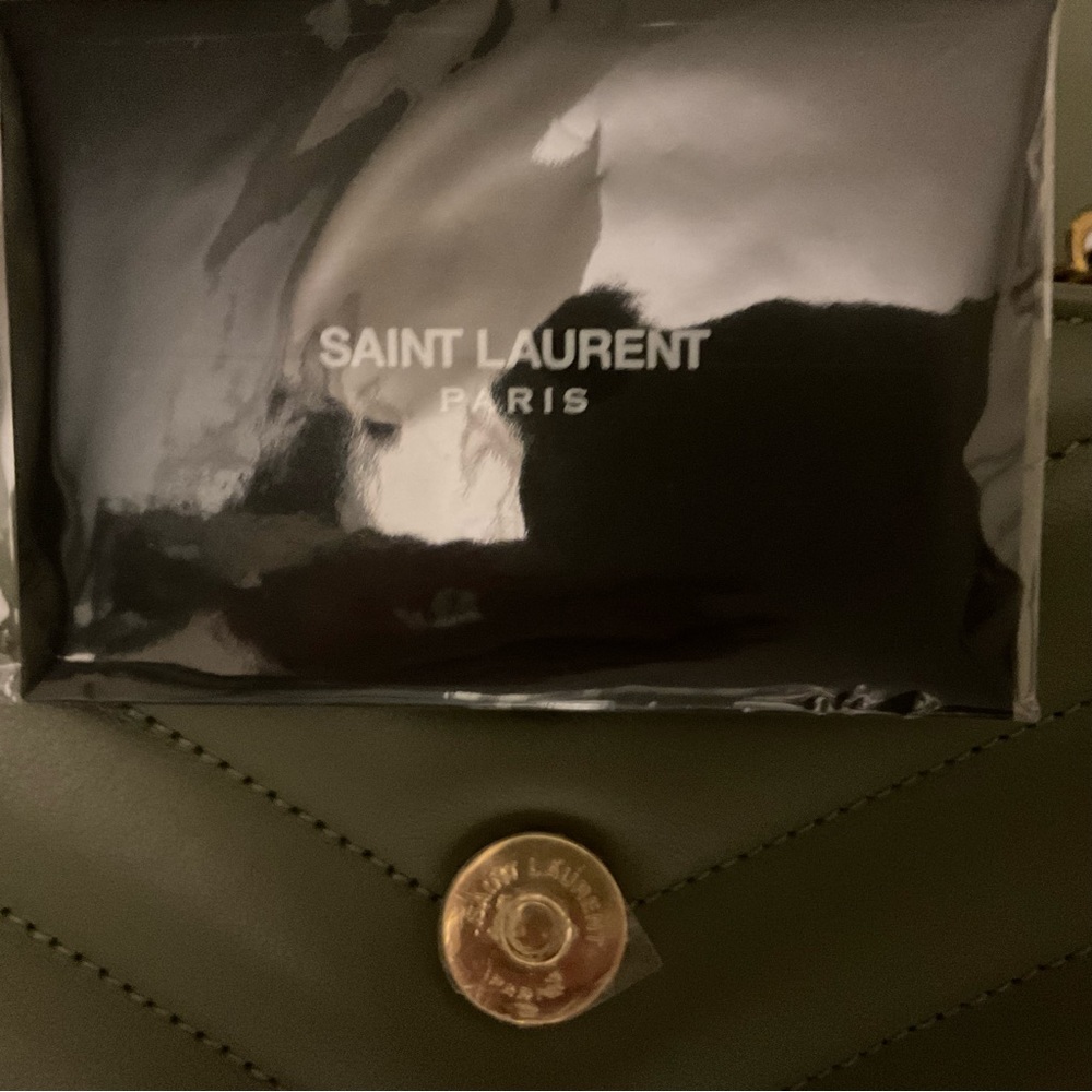 Brand New SS23 Yves Saint Laurent LouLou bag (small). In newest color Sage Green - Picture 10 of 10